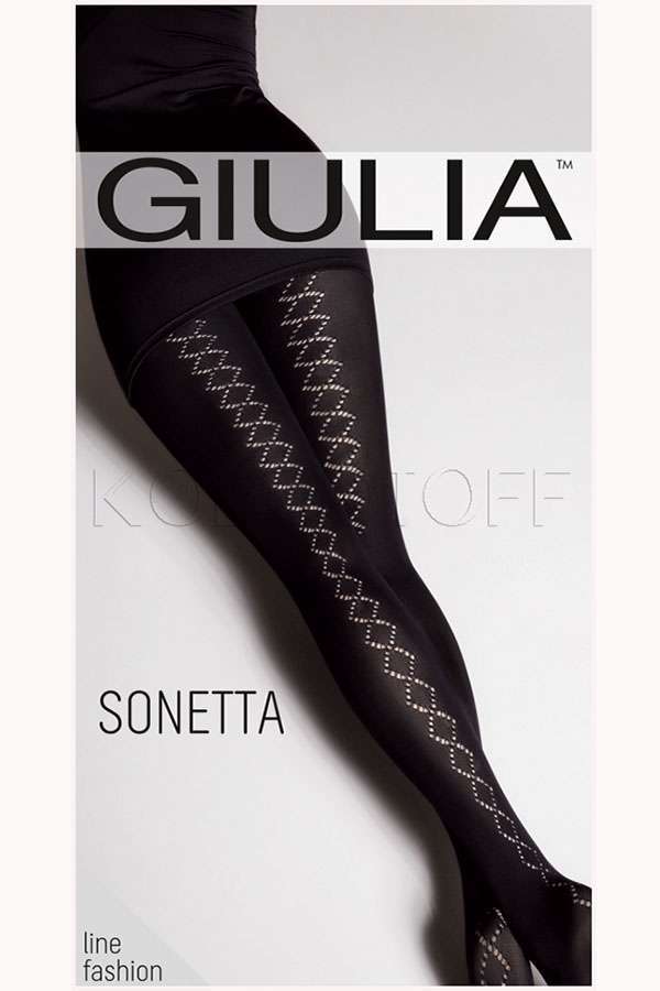 Колготки жіночі з візерунком GIULIA Sonetta 100 model 12